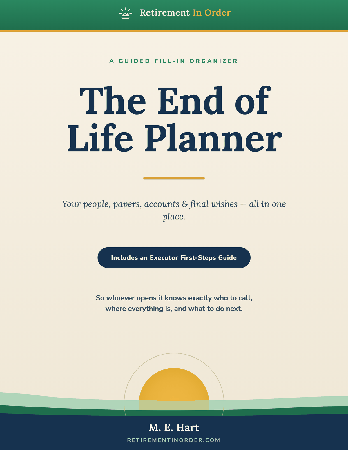 The End of Life Planner book cover