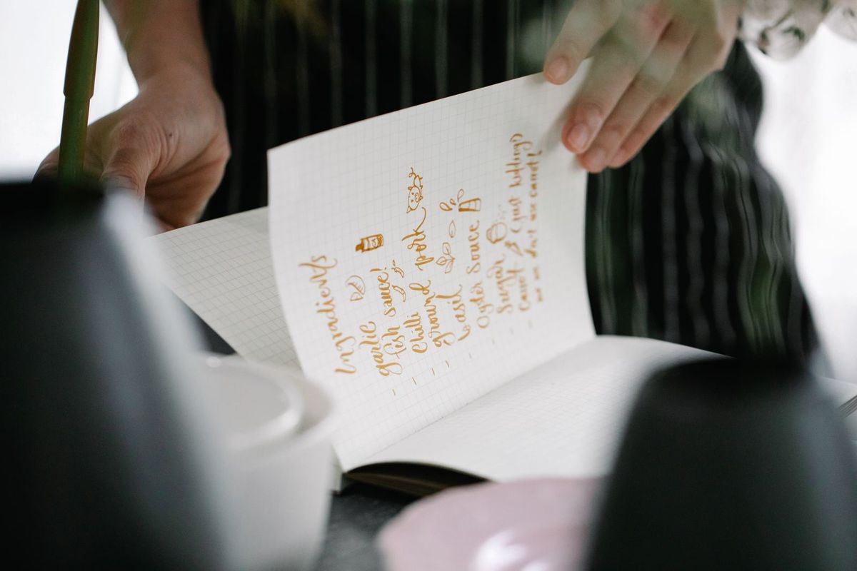 Custom family recipe keepsake — gift for aging parents
