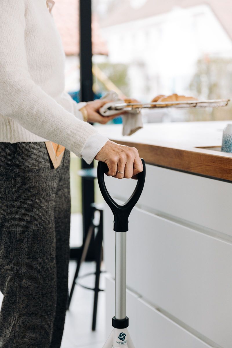 Long-handled reacher grabber — gift for aging parents