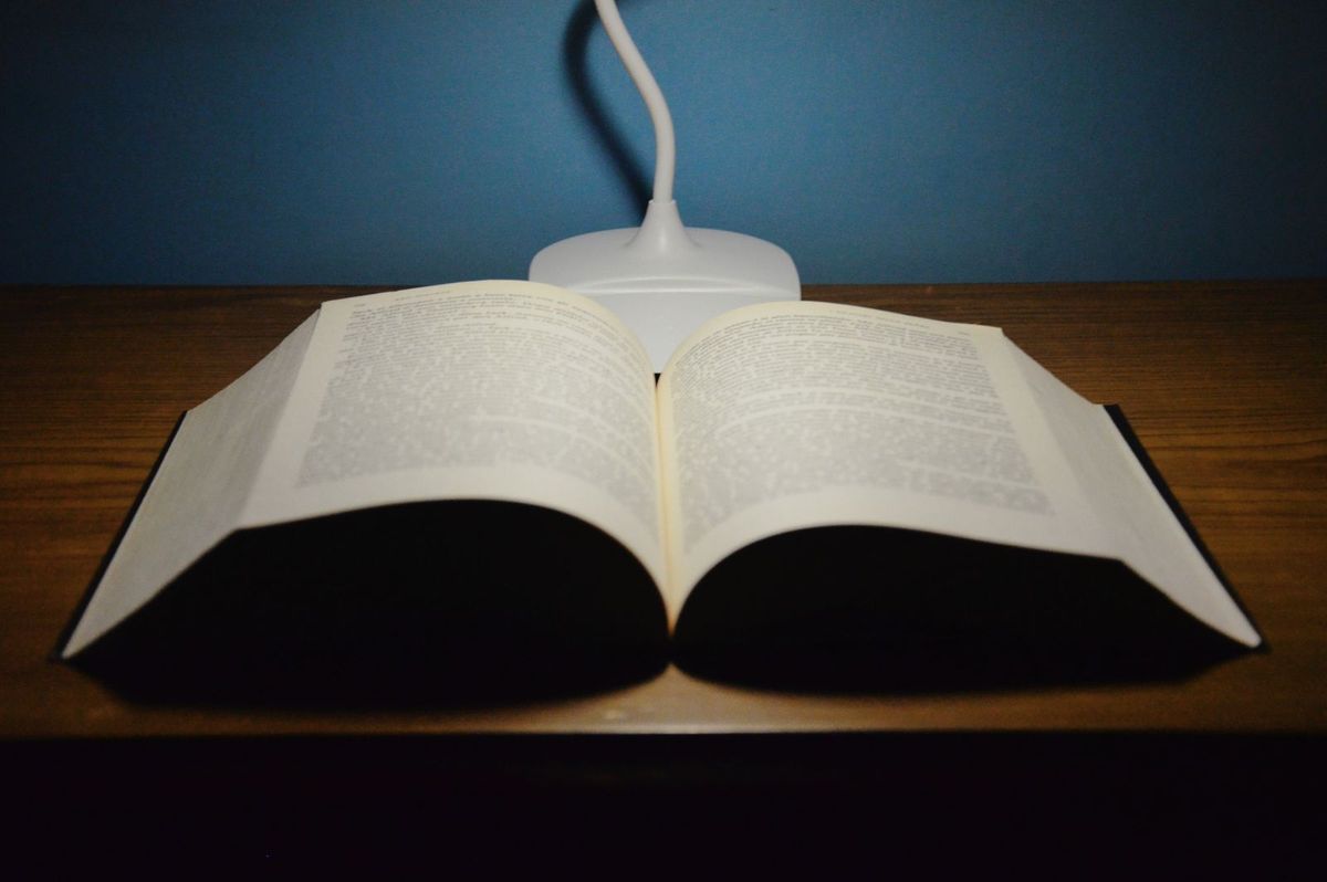Large-print books or a clip-on book light — gift for aging parents
