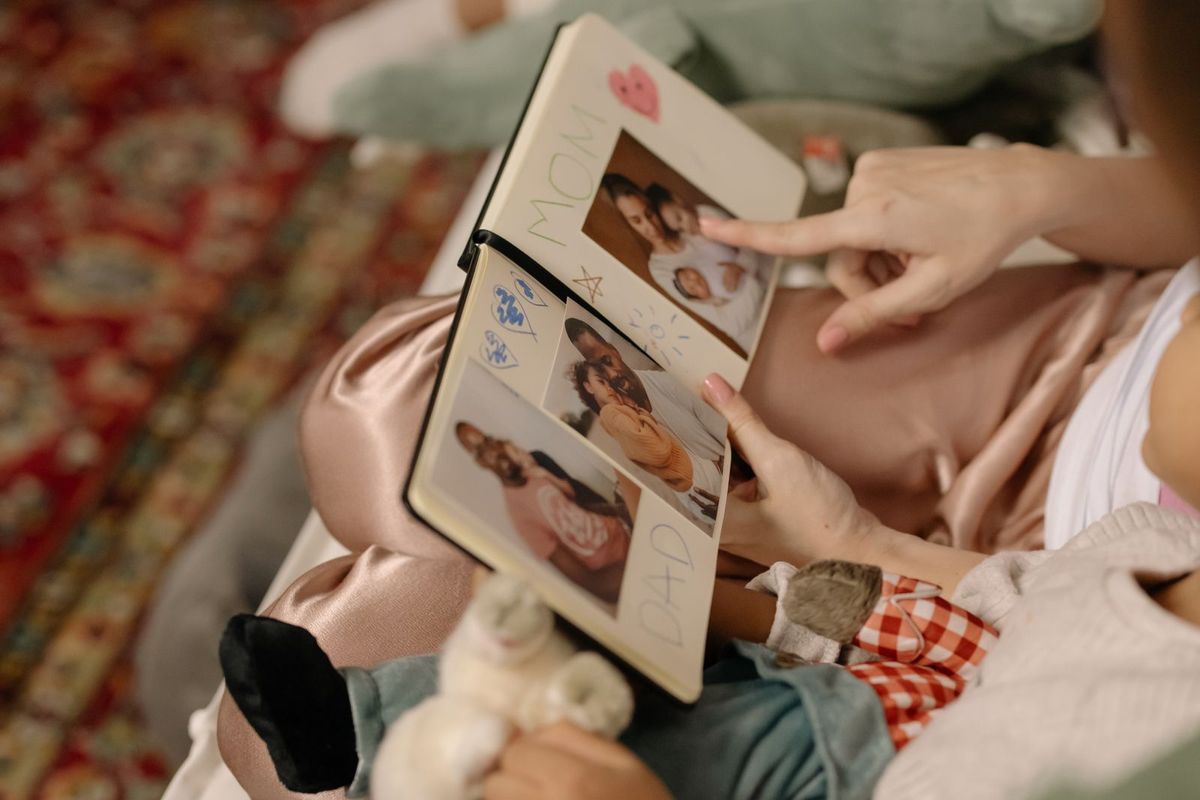 "Grandma's brag book" mini album — gift for grandparents
