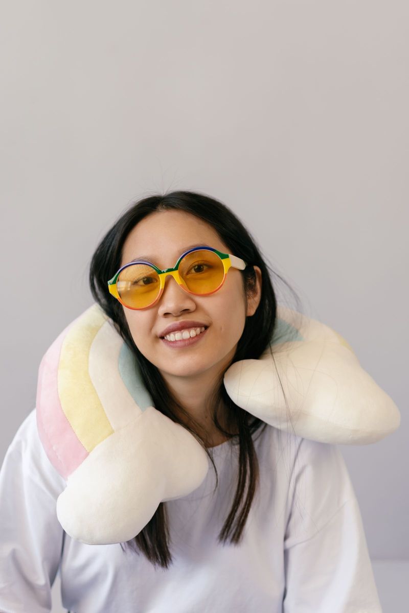 Memory-foam travel pillow — gift idea for retirees