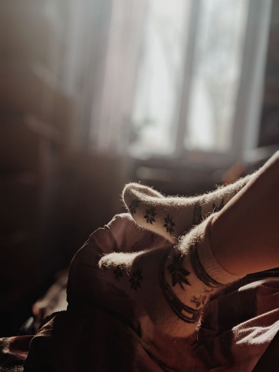 Cozy cabin socks — gift idea for retirees