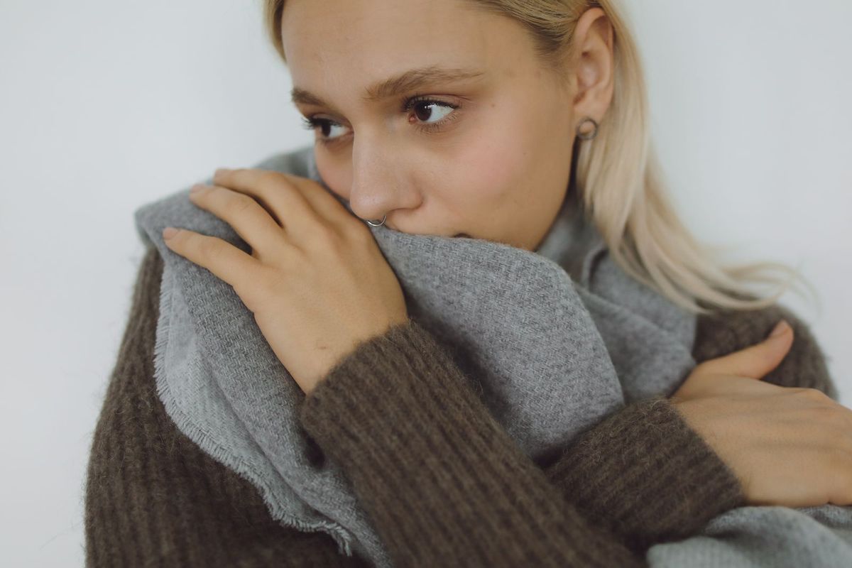 Comfortable travel scarf or wrap — travel gift for seniors