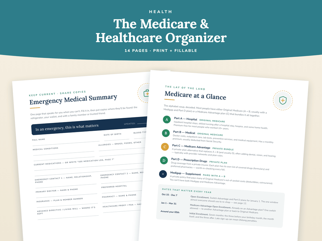 The Medicare & Healthcare Organizer